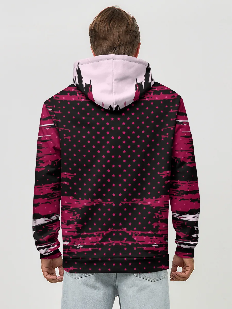 Худи мужской база хлопок / Barcelona abstract collection