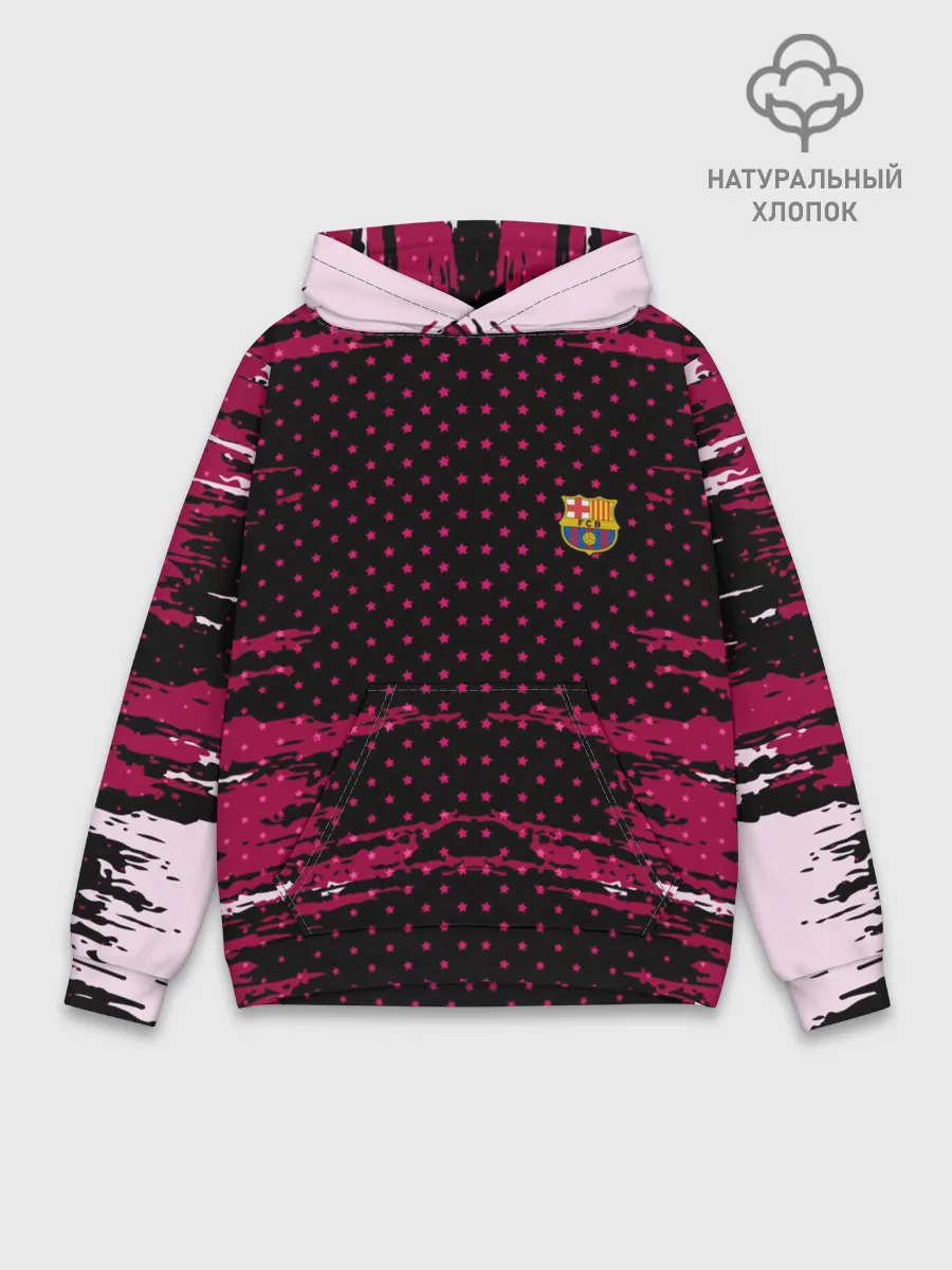 Худи мужской база хлопок / Barcelona abstract collection