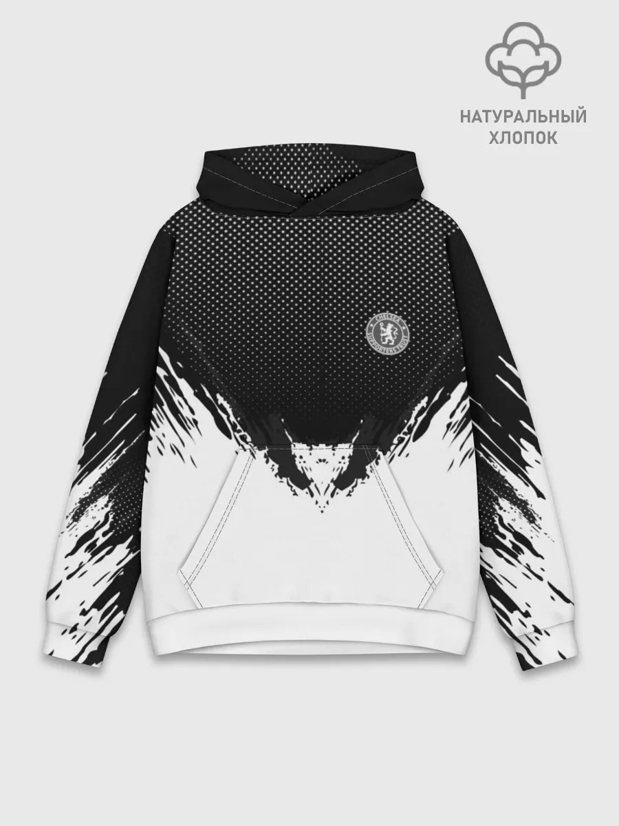 Худи мужской база хлопок / Chelsea black 2018