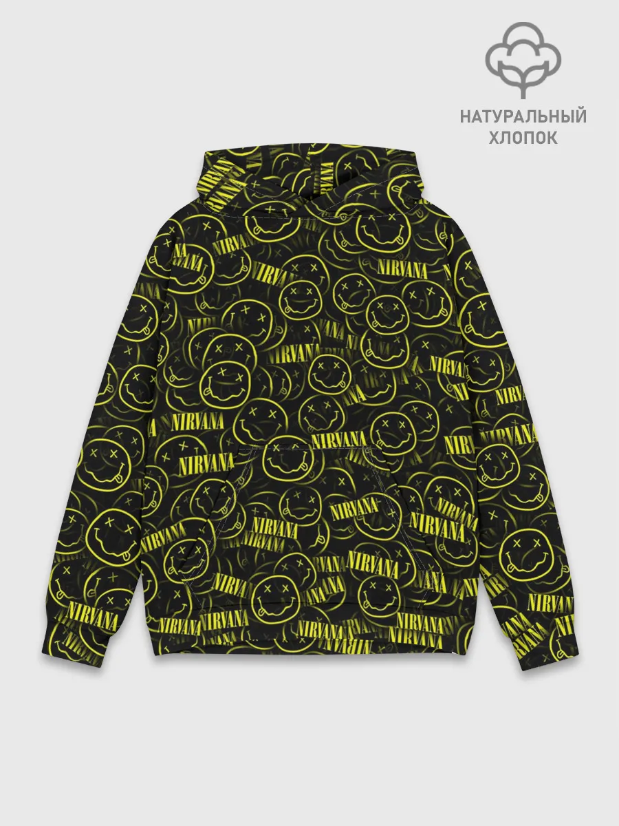 Худи мужской база хлопок / Нирвана