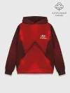 Худи мужской база хлопок / Hyundai car sport RED