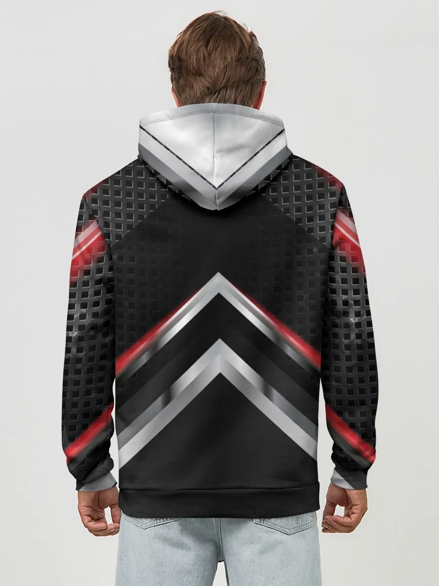 Худи мужской база хлопок / Volvo abstract line