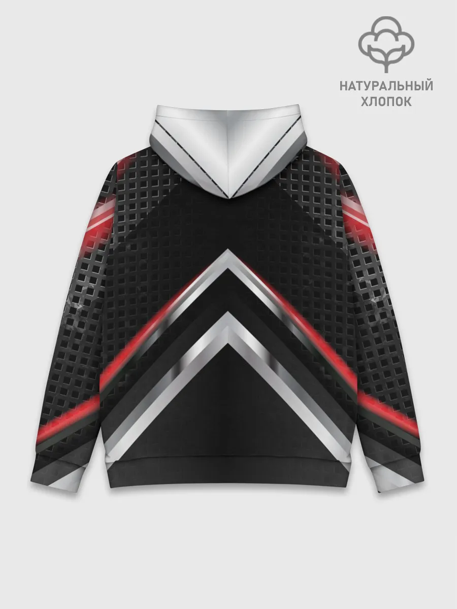 Худи мужской база хлопок / Volvo abstract line