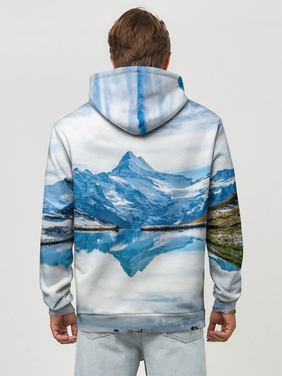 Худи мужской база хлопок / Альпы