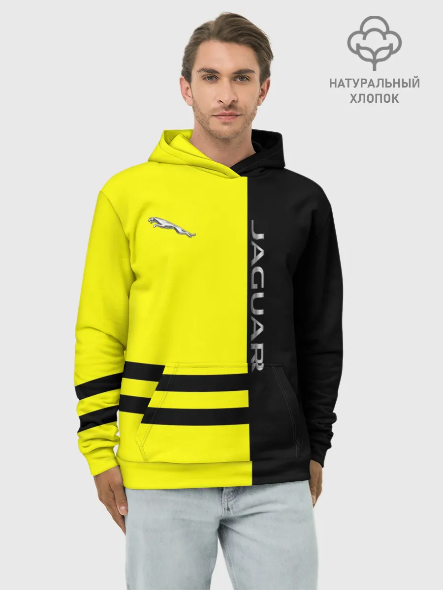 Худи мужской база хлопок / Jaguar