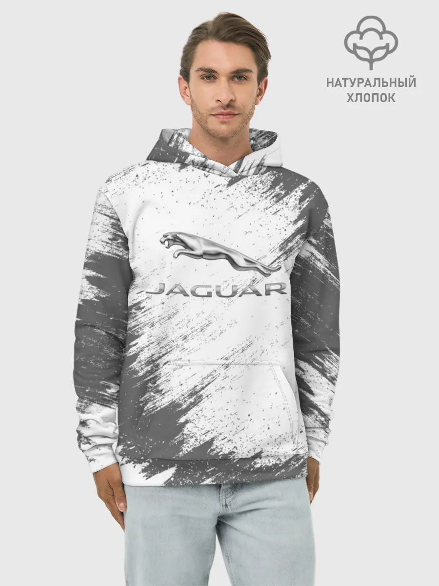 Худи мужской база хлопок / JAGUAR