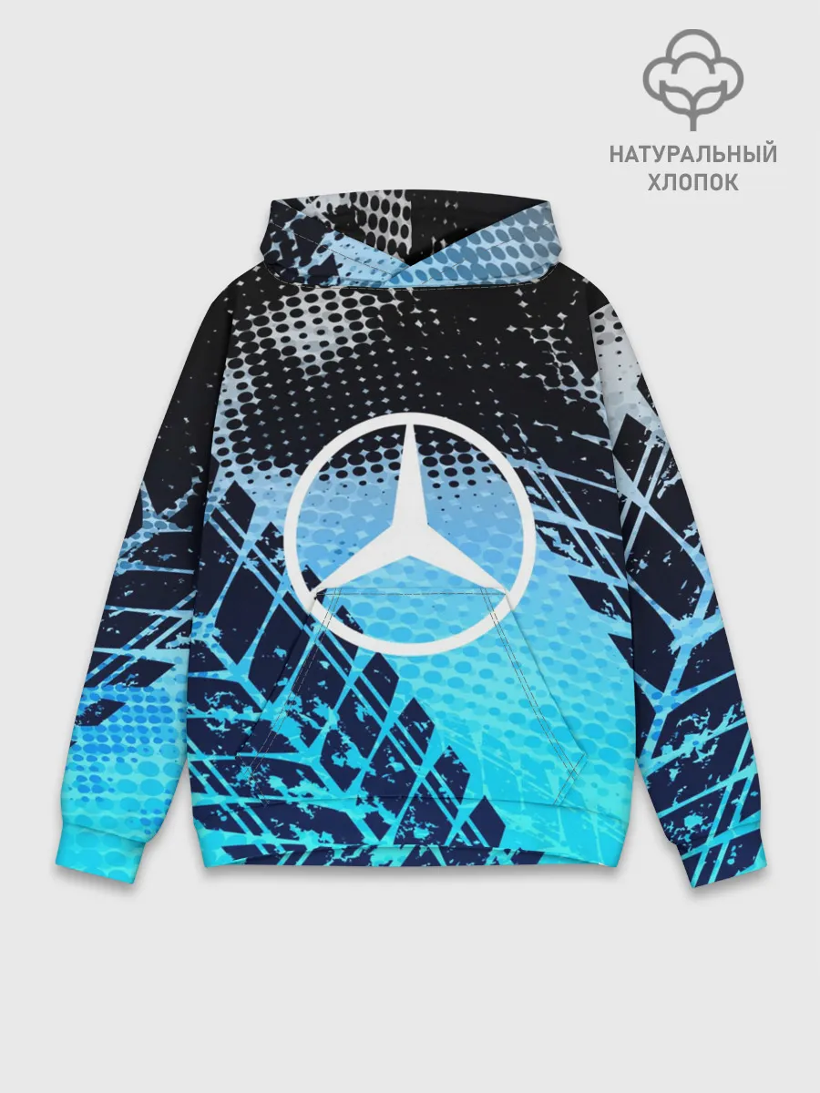 Худи мужской база хлопок / Mercedes sport auto motors