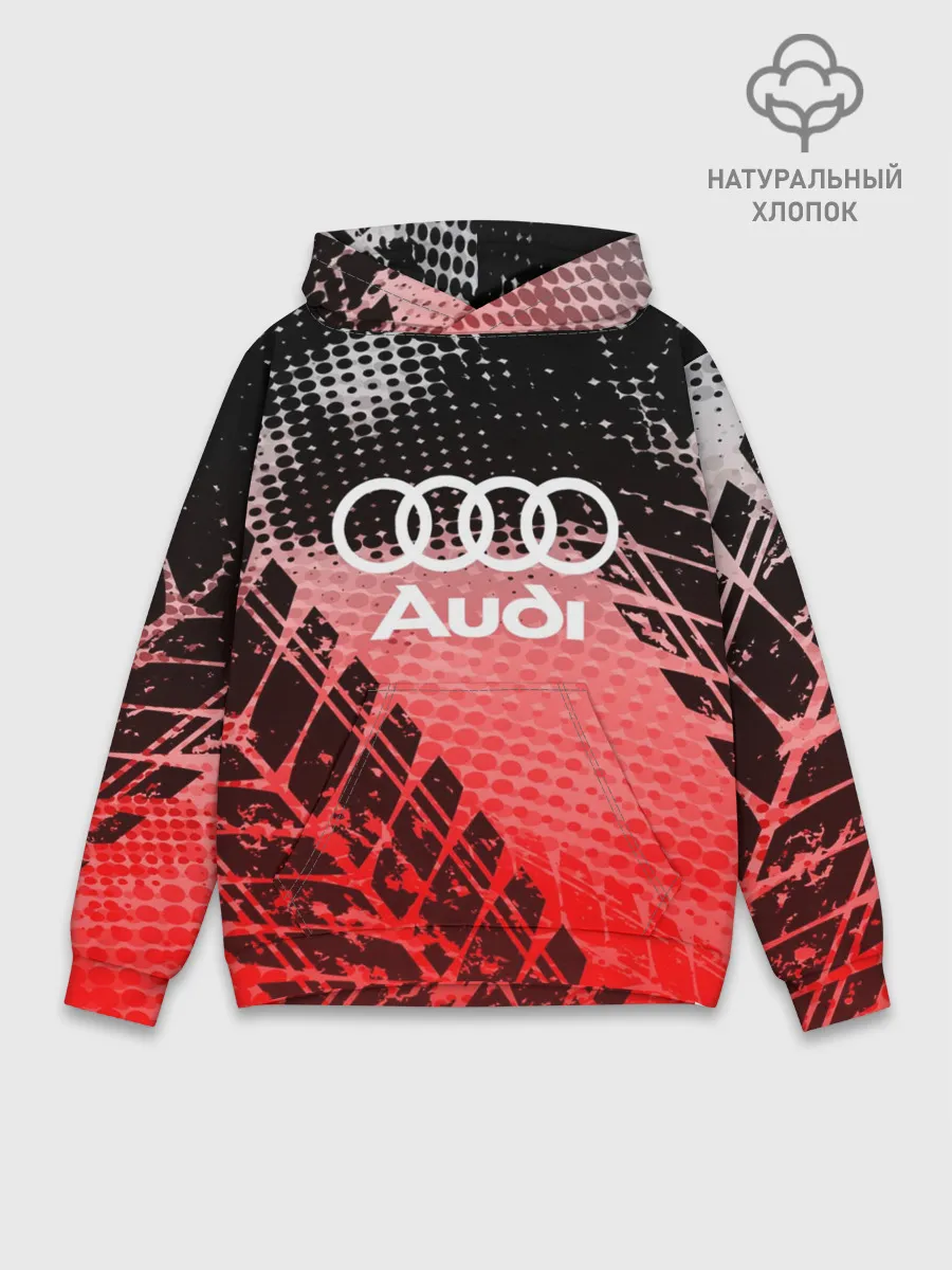 Худи мужской база хлопок / Audi sport auto motors