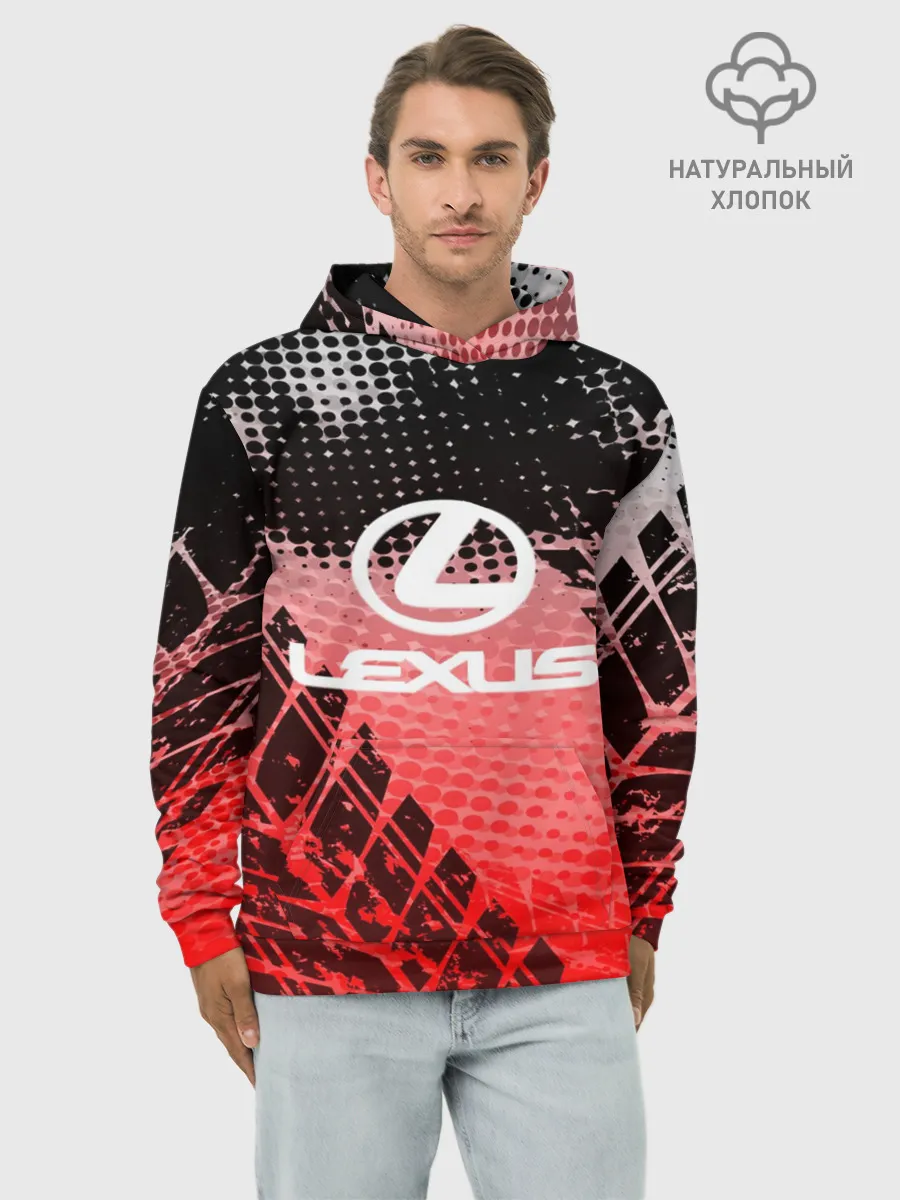 Худи мужской база хлопок / Lexus sport auto motors