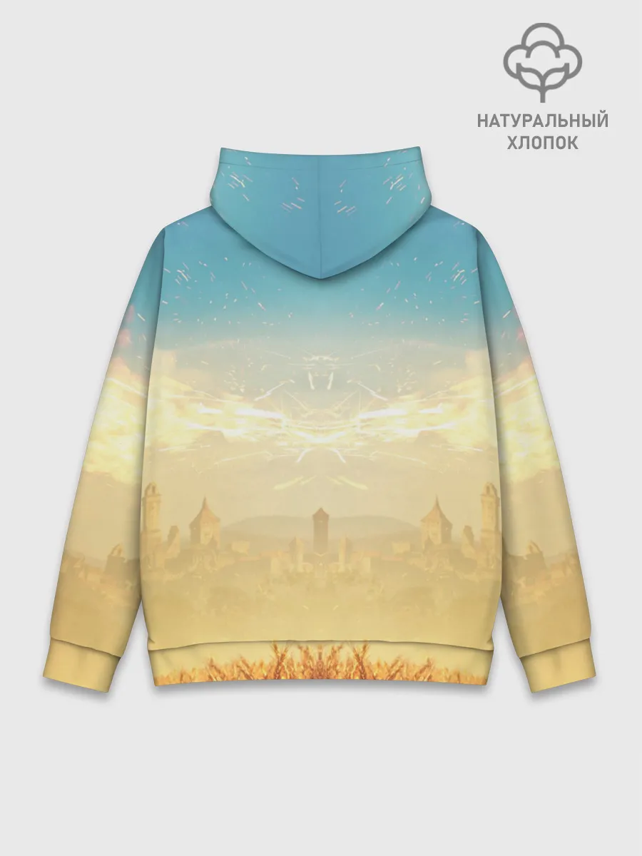 Худи мужской база хлопок / Ведьмак. Игни