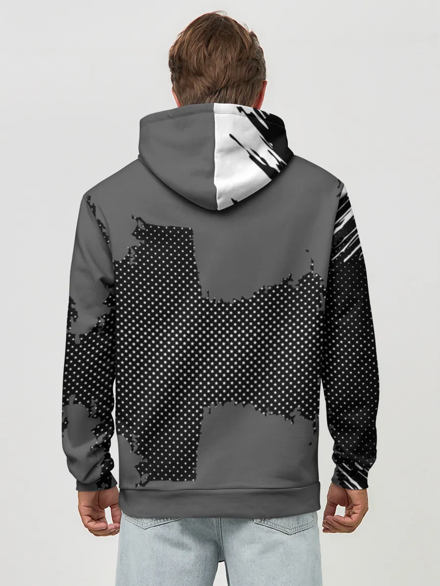 Худи мужской база хлопок / BAYERN MUNCHEN GRAY