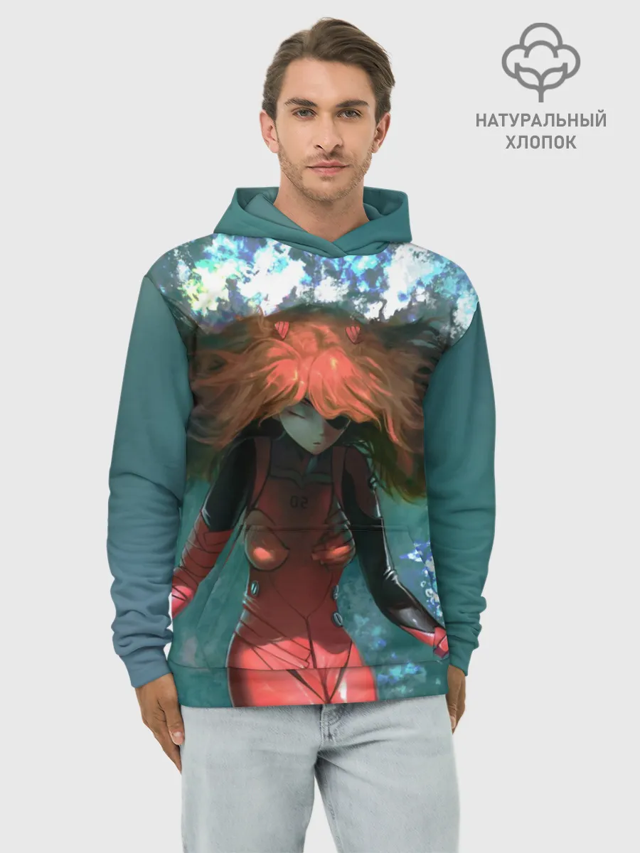 Худи мужской база хлопок / Rei Ayanami