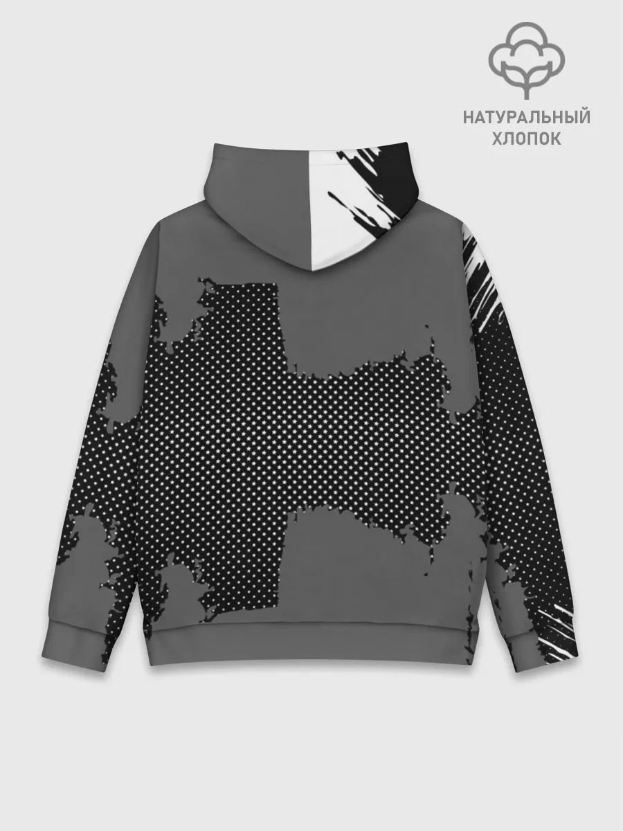 Худи мужской база хлопок / BARCELONA SPORT GRAY