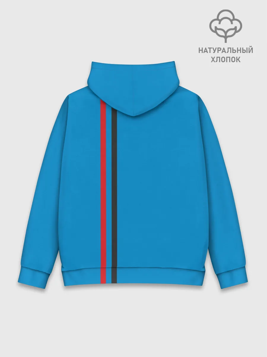 Худи мужской база хлопок / ДНР, лента с гербом