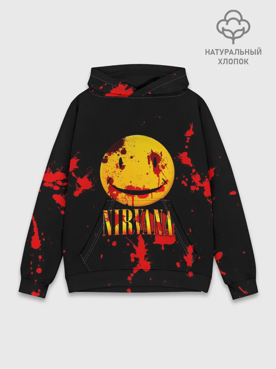 Худи мужской база хлопок / Nirvana