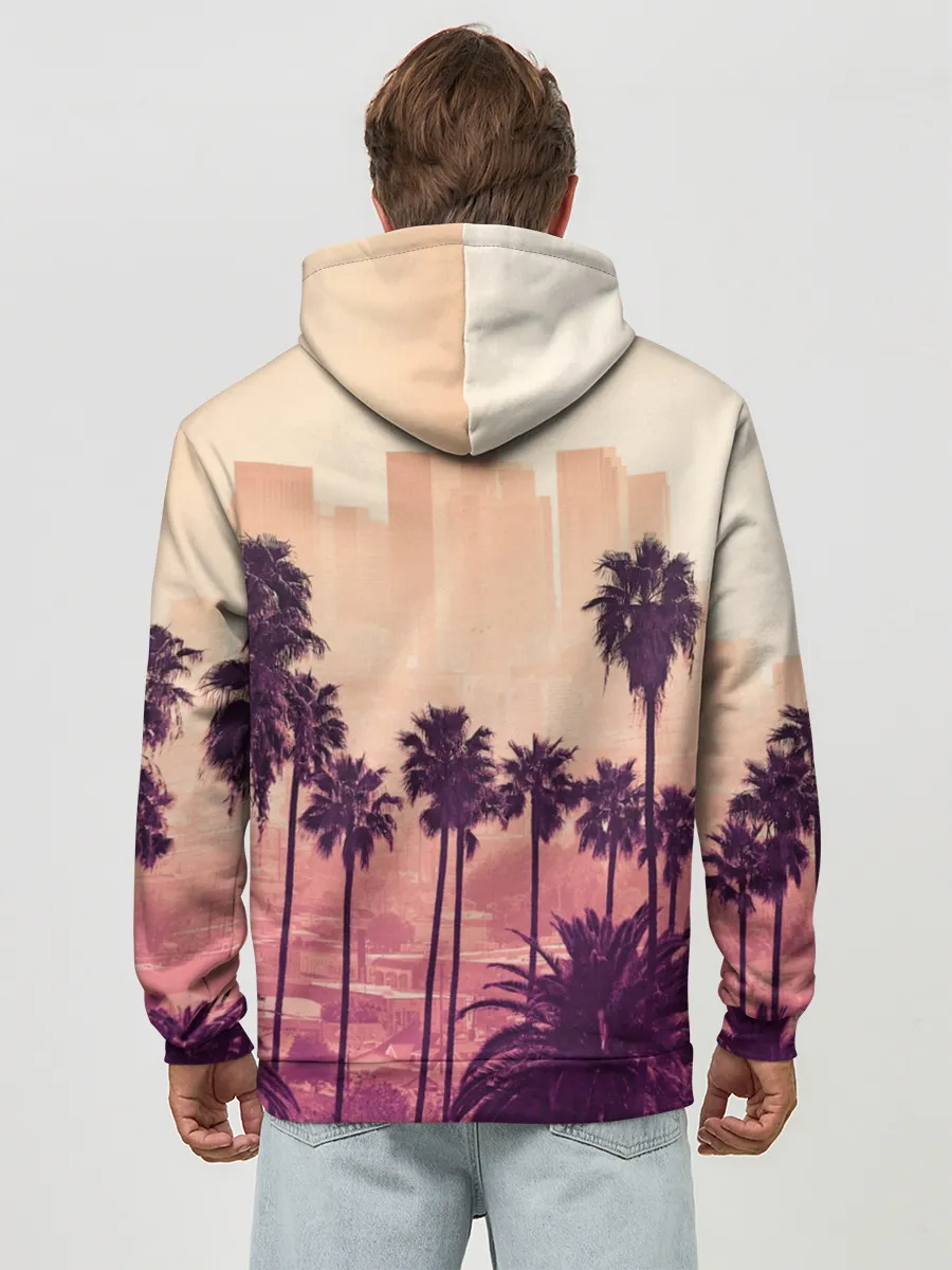 Худи мужской база хлопок / Los Angeles