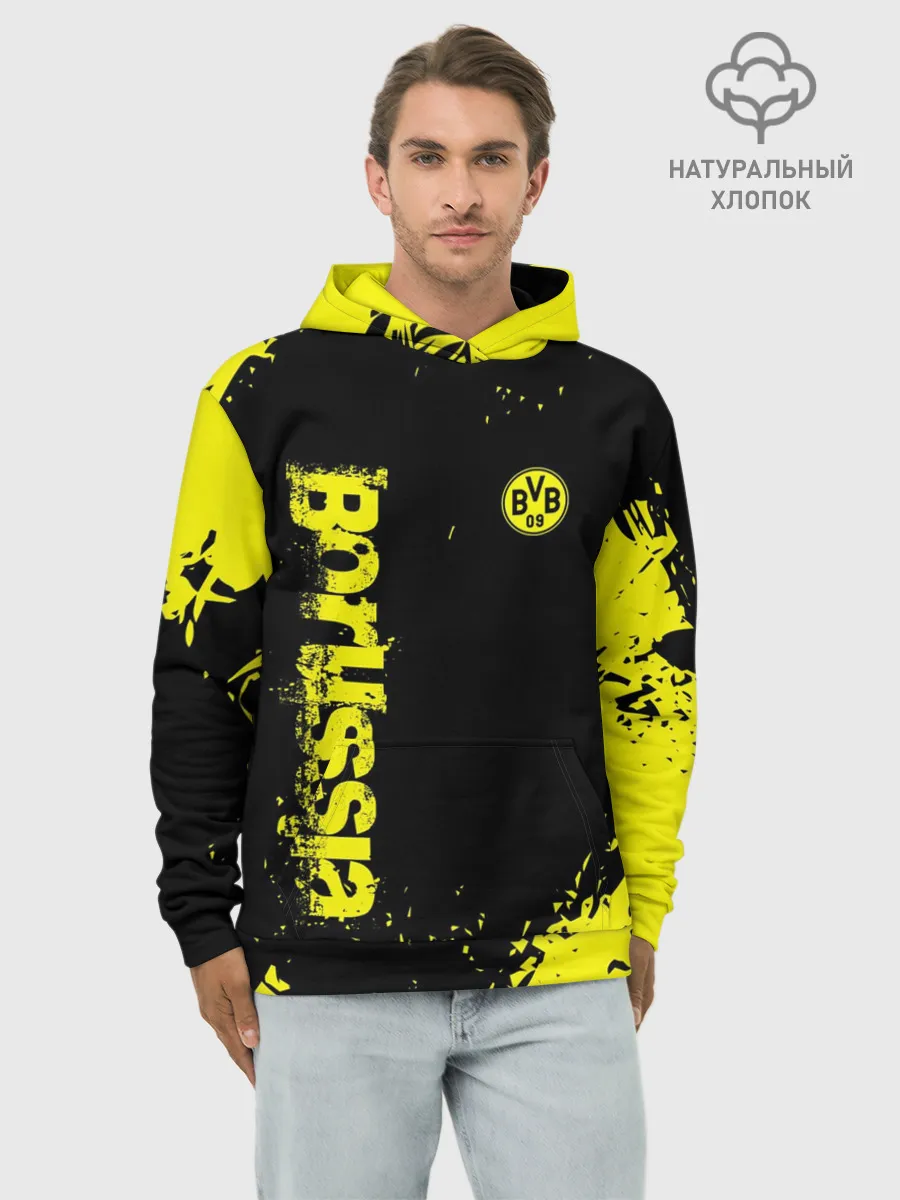Худи мужской база хлопок / BORUSSIA SPORT
