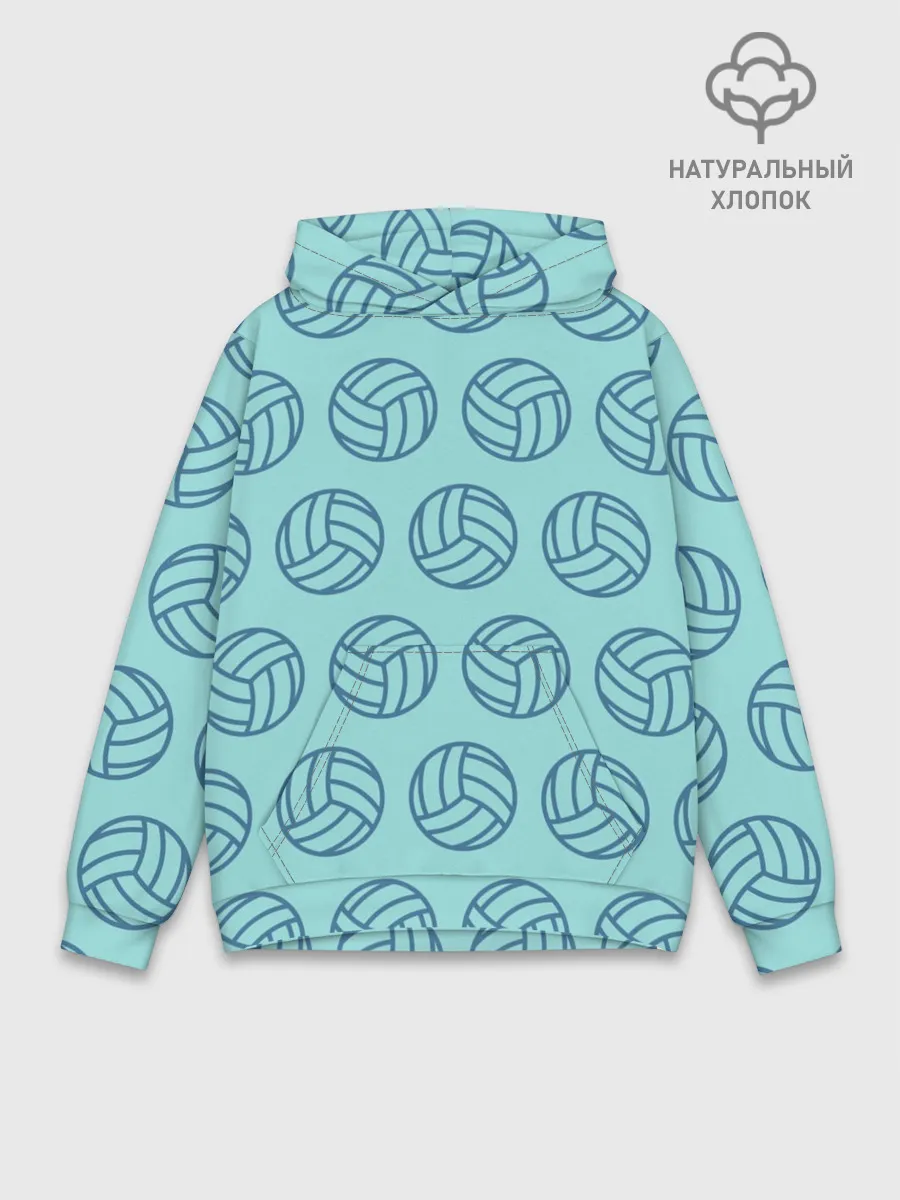 Худи мужской база хлопок / Волейбол