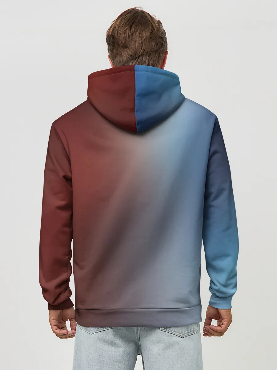 Худи мужской база хлопок / Блич лед и пламень