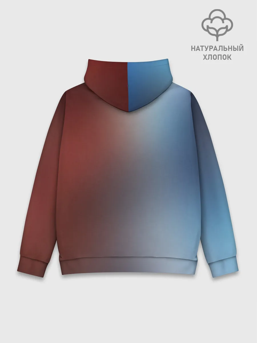 Худи мужской база хлопок / Блич лед и пламень