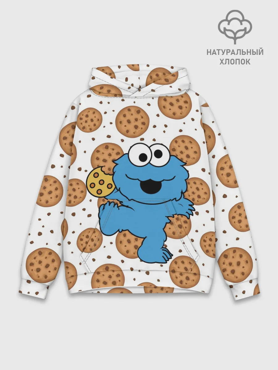 Худи мужской база хлопок / Cookie monster