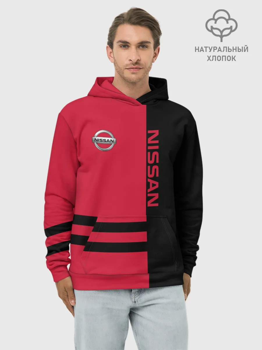 Худи мужской база хлопок / Nissan
