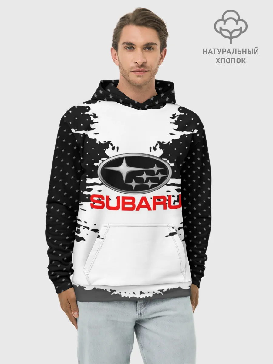 Худи мужской база хлопок / Subaru