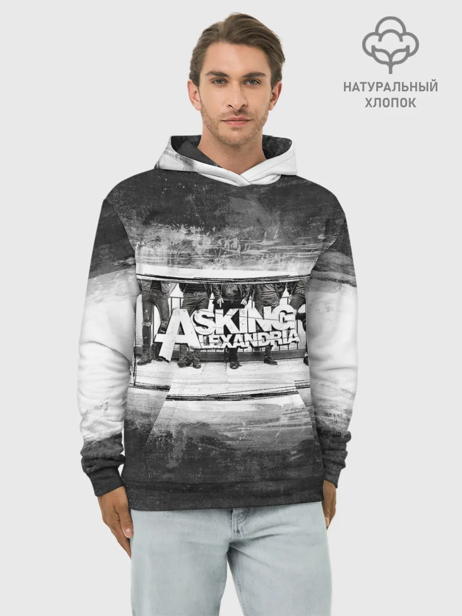 Худи мужской база хлопок / Asking Alexandria