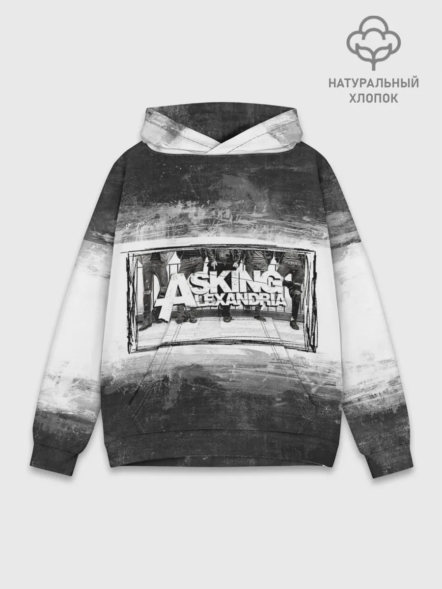 Худи мужской база хлопок / Asking Alexandria