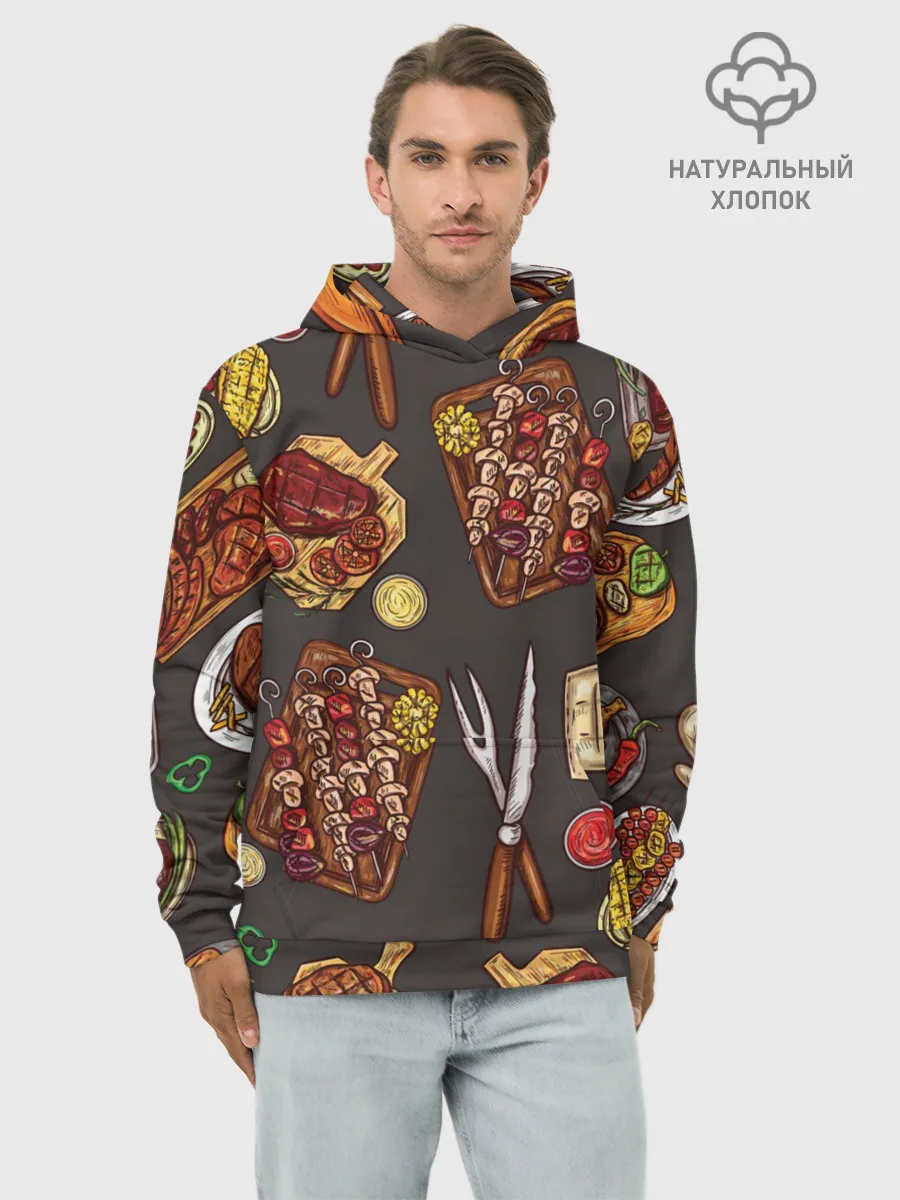 Худи мужской база хлопок / Вкуснятина