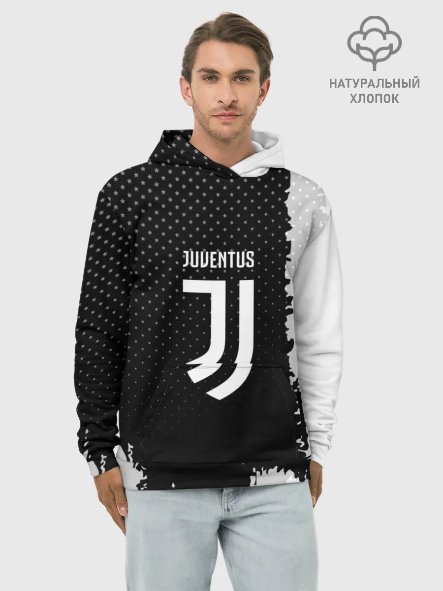 Худи мужской база хлопок / JUVENTUS