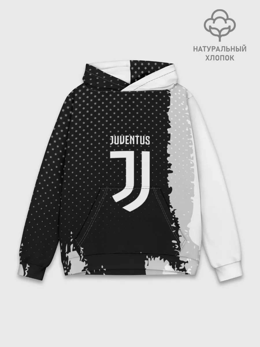 Худи мужской база хлопок / JUVENTUS