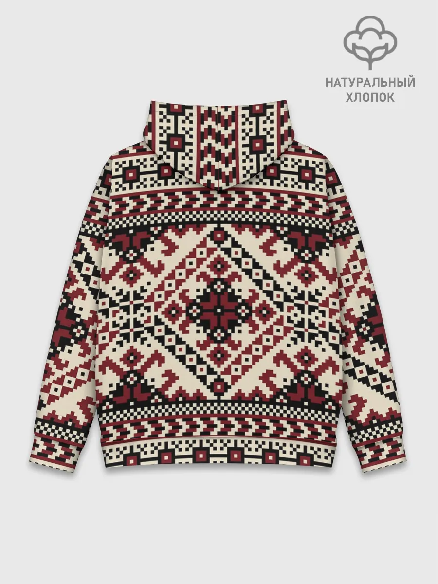 Худи мужской база хлопок / СЛАВЯНСКИЙ ОРНАМЕНТ | РУСЬ