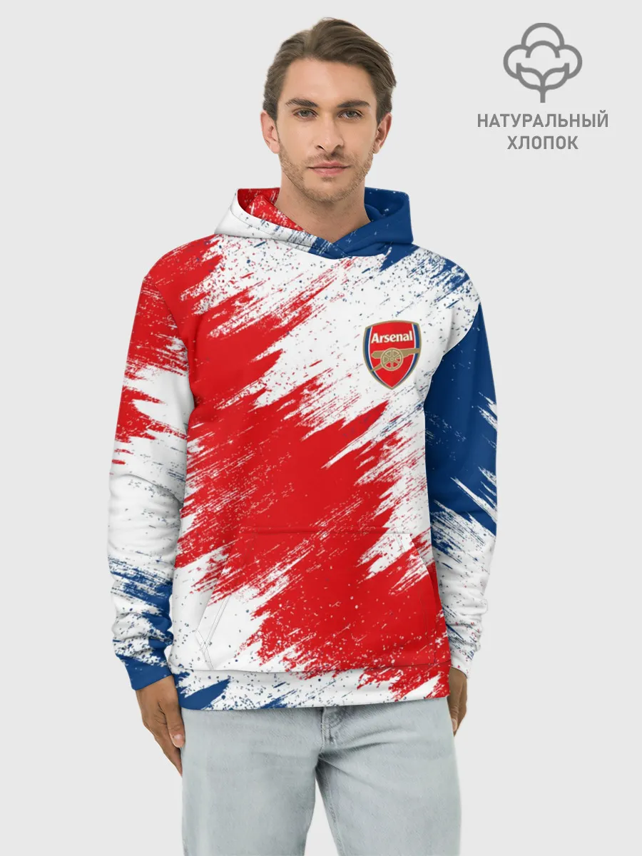 Худи мужской база хлопок / Arsenal