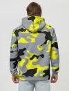 Худи мужской база хлопок / Yellow camouflage