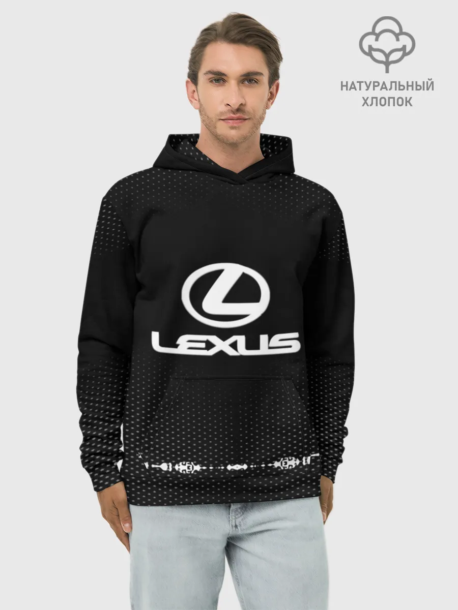 Худи мужской база хлопок / Lexus sport auto abstract