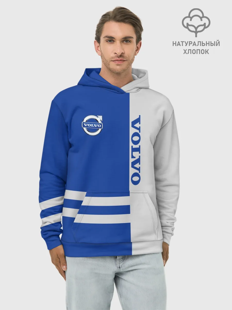 Худи мужской база хлопок / Volvo