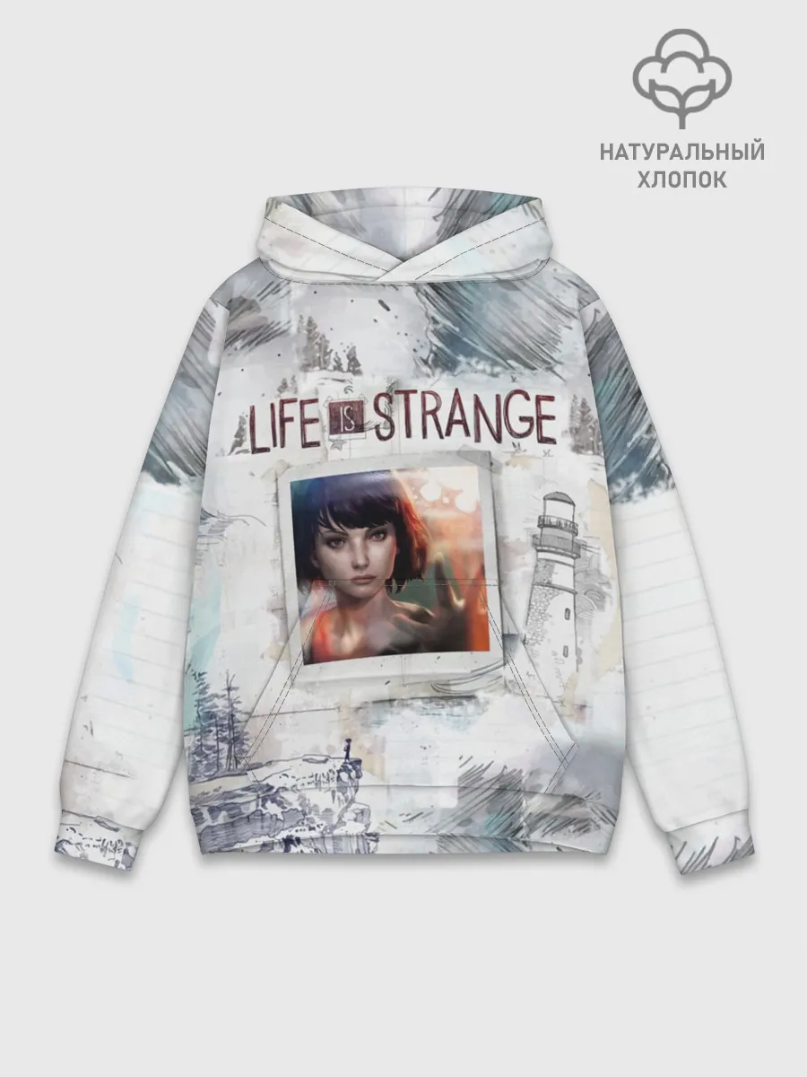 Худи мужской база хлопок / Max. Life is Strange.