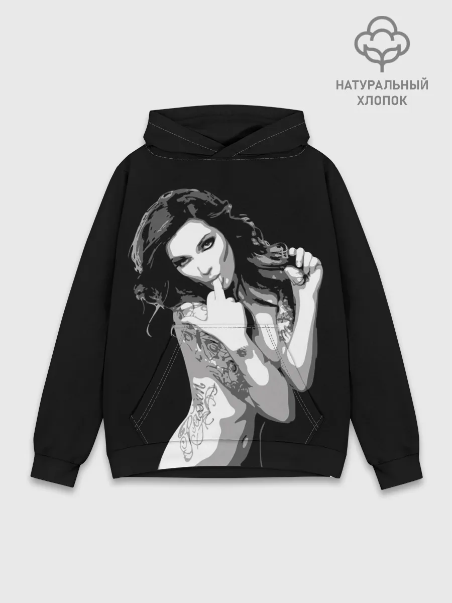 Худи мужской база хлопок / Trap girl