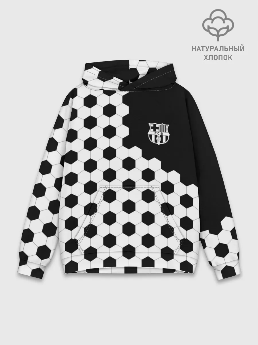 Худи мужской база хлопок / FC Barcelona