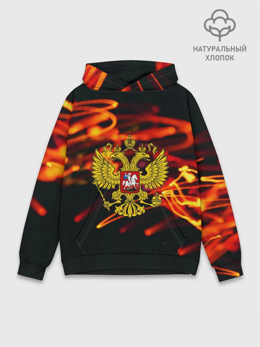 Худи мужской база хлопок / RUSSIA