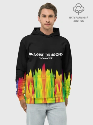 Худи мужской база хлопок / IMAGINE DRAGONS