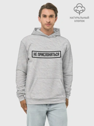 Худи мужской база хлопок / НЕ ПРИСЛОНЯТЬСЯ