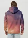 Худи мужской база хлопок / Абстракция Градиент Текстура