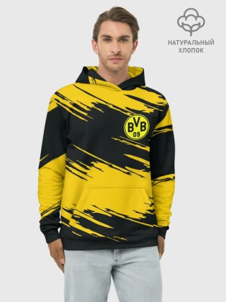 Худи мужской база хлопок / Боруссия
