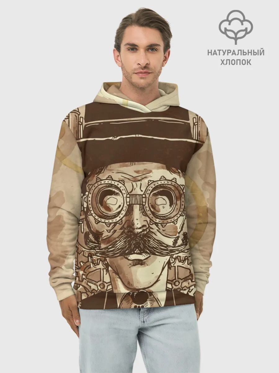 Худи мужской база хлопок / Стимпанк