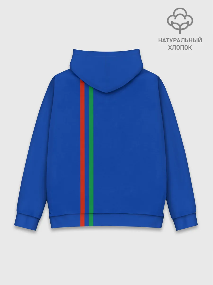 Худи мужской база хлопок / Дагестан, лента с гербом