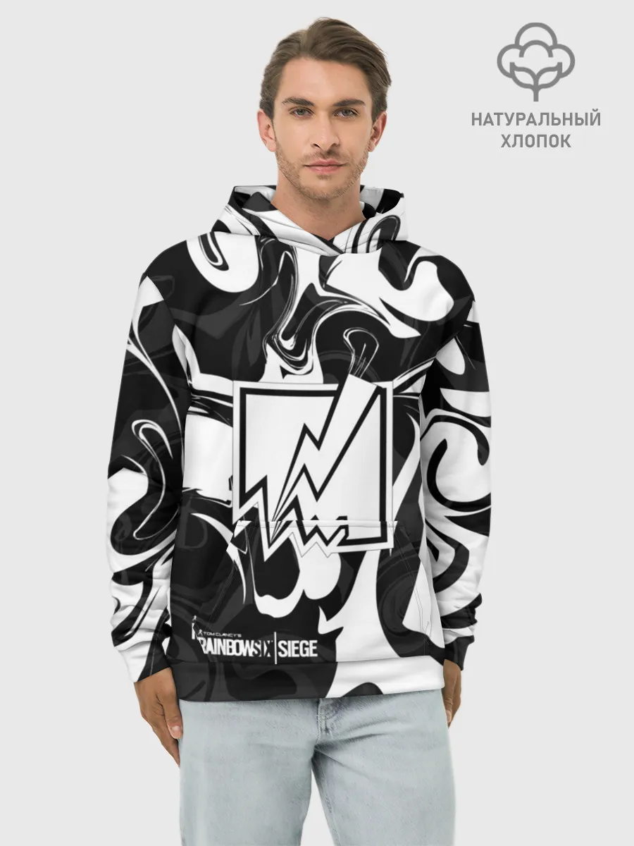 Худи мужской база хлопок / Rainbow six Siege