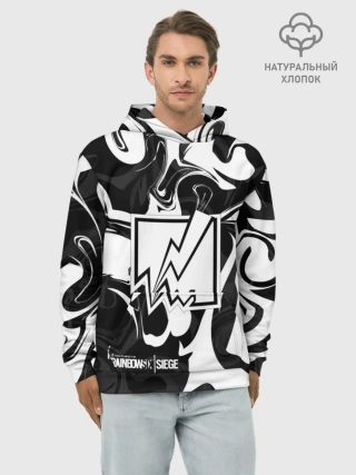 Худи мужской база хлопок / Rainbow six Siege
