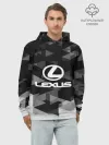 Худи мужской база хлопок / Lexus sport geometry